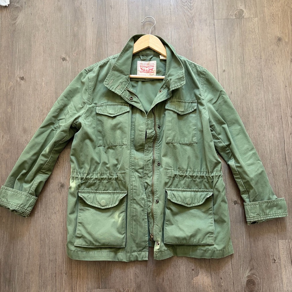 Levi's Olive Green Military Utility Jacket
